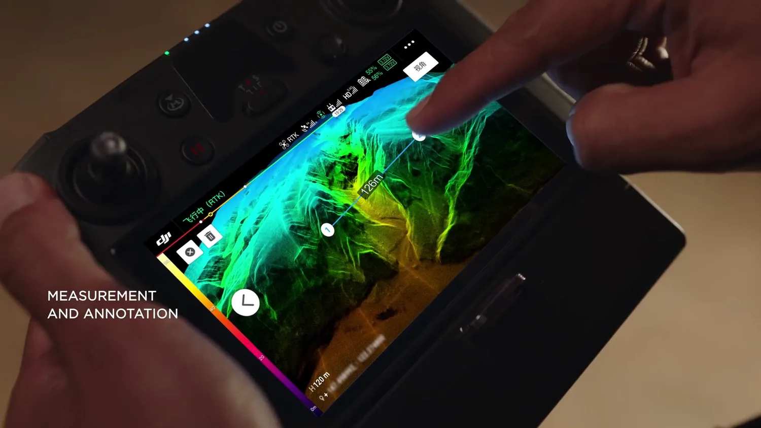 Centimeter-accurate 3D point cloud with measurement and annotation